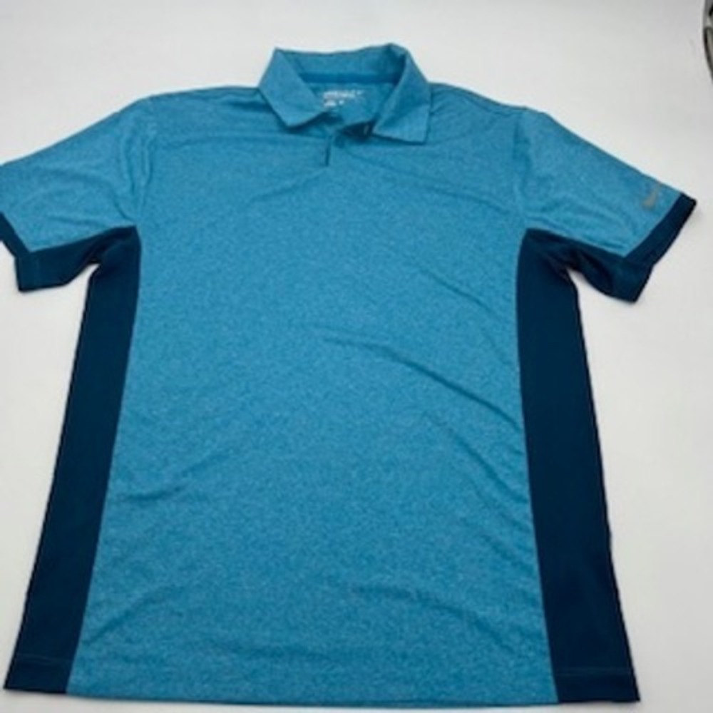 Nike Golf Tour Performance Dri-FIT Polo Shirt Mens Medium Blue‎ Teal 639705-413
